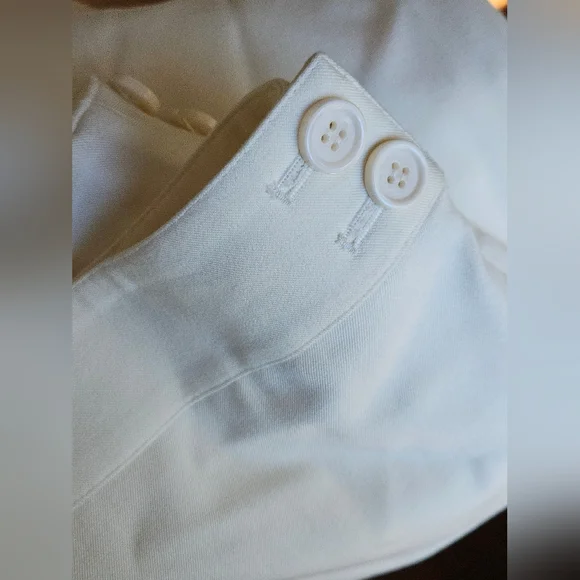 LOFT Off-White Wide Leg Lined Extra Soft Dress Pants-Size 6 - Picture 5 of 6